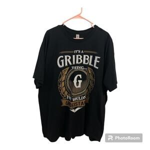 Men’s “It’s a Gribble Thing” Black T-Shirt Size 2XL